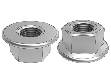 ISO 10663 Đai ốc mặt bích hình lục giác với bước mịn