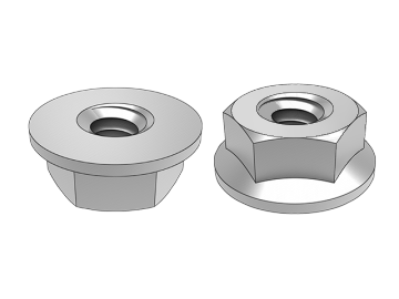 ASME B18.2.2.12 Đai ốc mặt bích lục giác